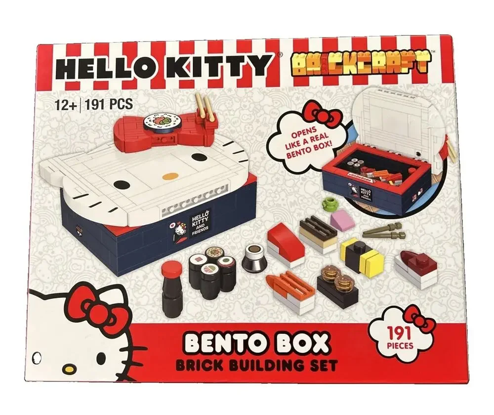 Brickcraft Sanrio Hello Kitty Bento Box Brick Building Set Brand New & Sealed!